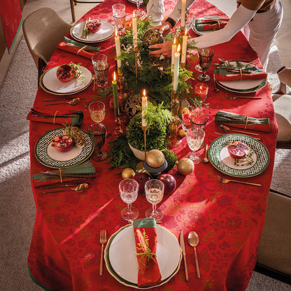 Feerie HOLIDAY Cotton Tablecloth 69" x 98"