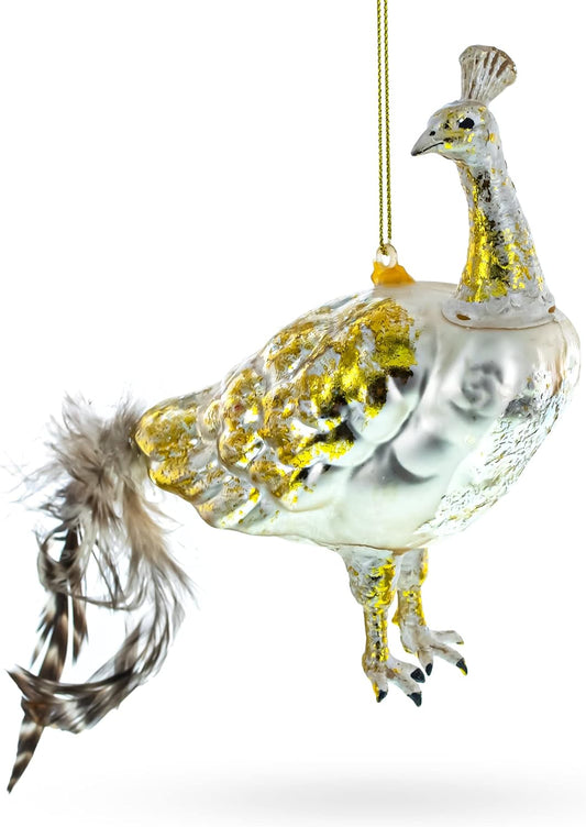 Golden Peacock Glass Ornament (Copy)