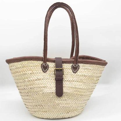 Leather Trim French Market Tote