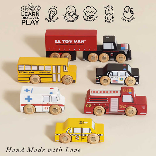 American Wooden Car Set