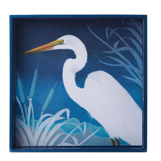 Night Egret Tray