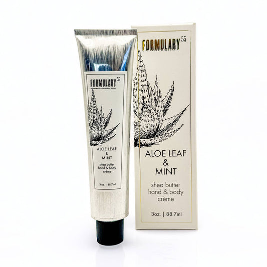 Aloe Leaf and Mint Shea Butter Hand and Body Creme
