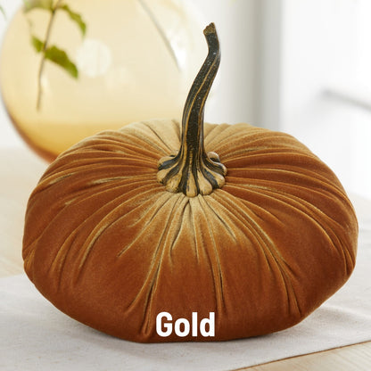 Large Velvet Pumpkin