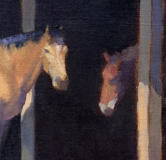 Stablemates, Oil Painting