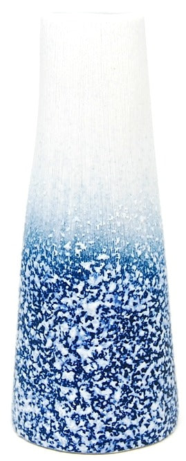Koza Blue and White Texture  Porcelain Bud Vase