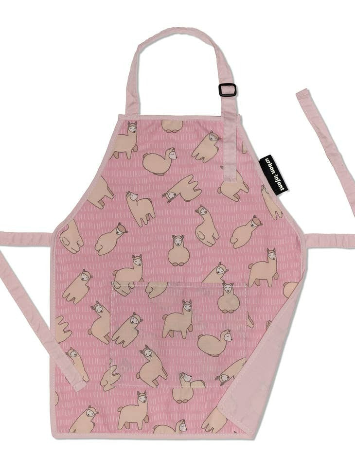 Child Apron, Llamas