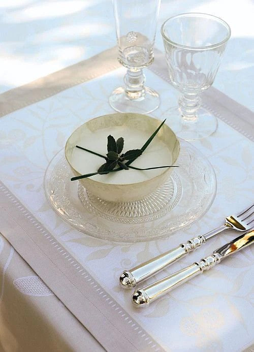 Venezia Ivory Cotton Placemats, Set of 2 - r. h. ballard shop & gallery