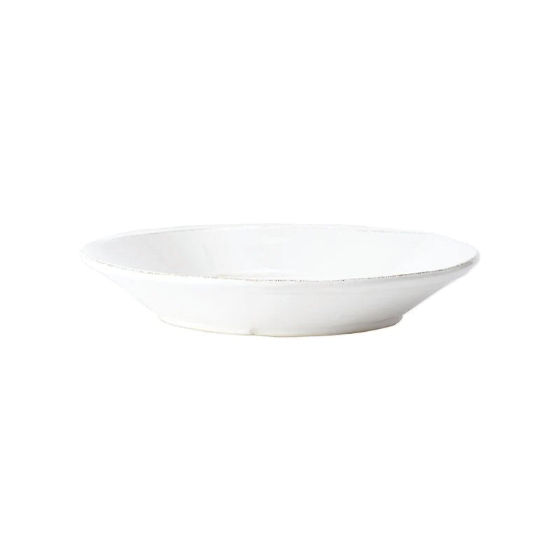 Melamine Lastra White Pasta Bowl