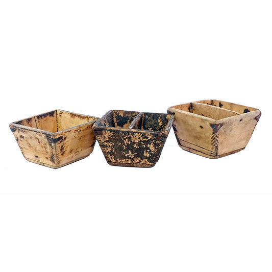 Vintage Mini Wooden Rice Container