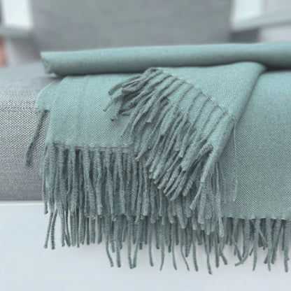 100% Baby Alpaca Wrap/Throw, Misty Mountain - r. h. ballard shop & gallery