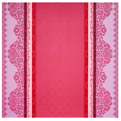 NEW! Mumbai Fuchsia Tablecloth COATED