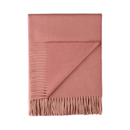 Baby Alpaca Throw/Wrap, Persimmon