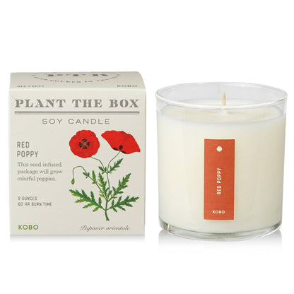 Red Poppy - Plant the Box Candle - 9oz. - r. h. ballard shop & gallery