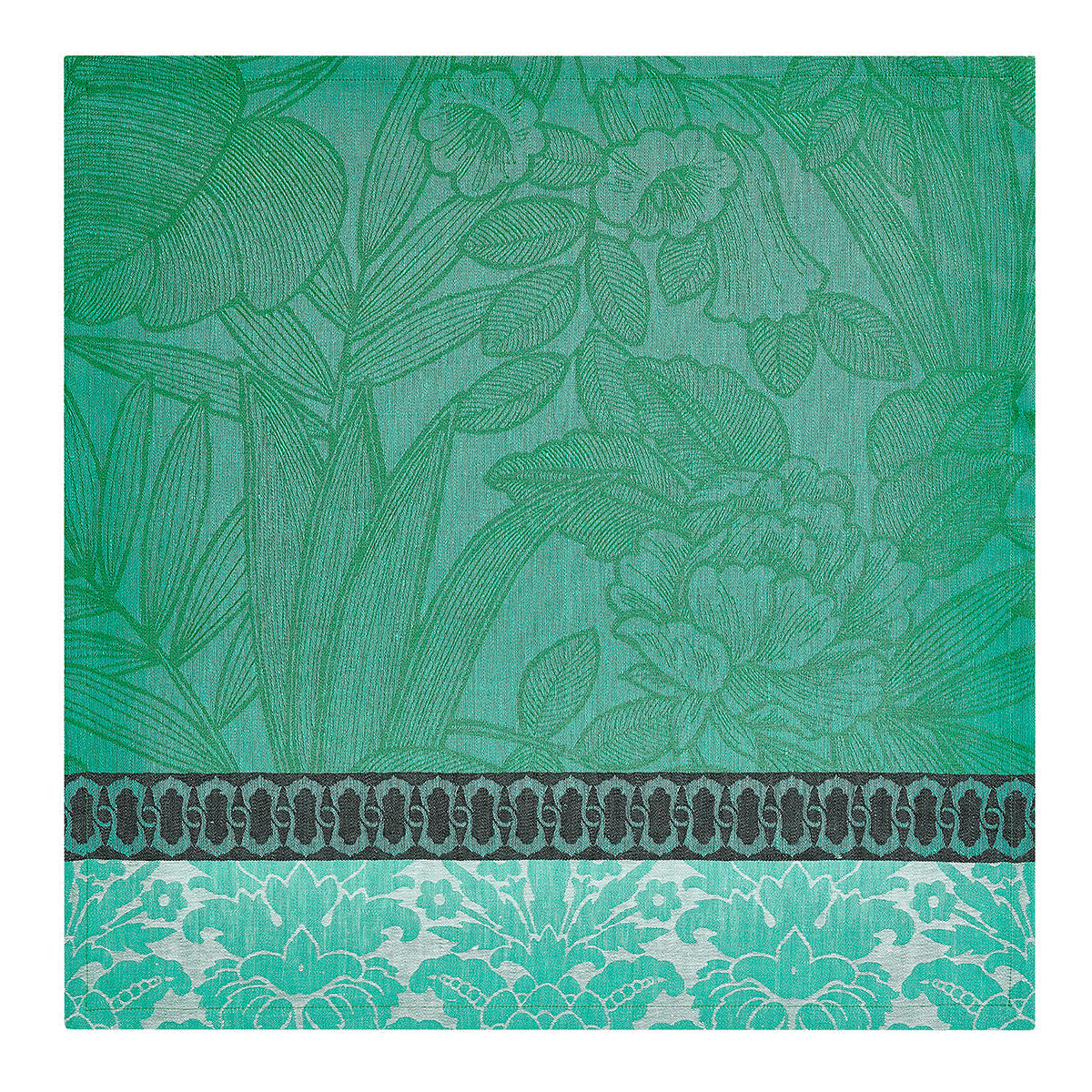 Escapade Tropicale Green Linen Napkin - Set of 2