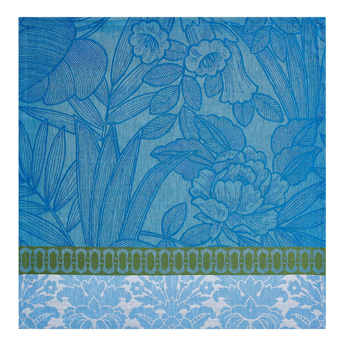 Escapade Tropicale Blue Linen Napkin - Set of 2