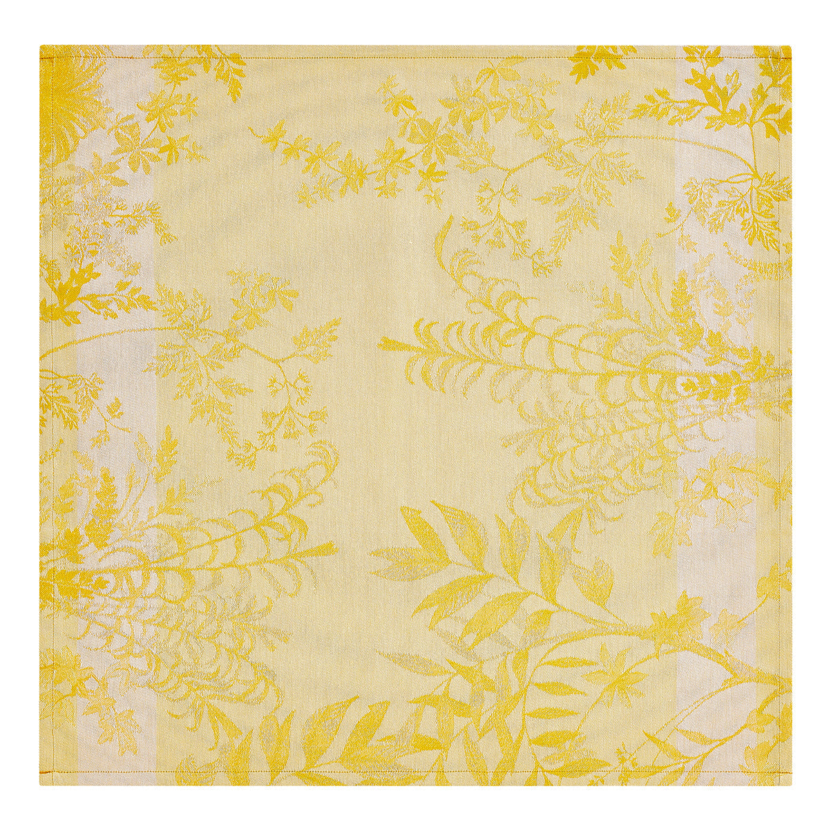 Jardin d'Eden Yellow Cotton Napkin - Set of 2