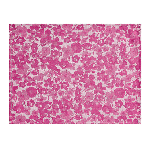 A la Carte Mille-Fleurs Pink Placemat COATED, Set of 2