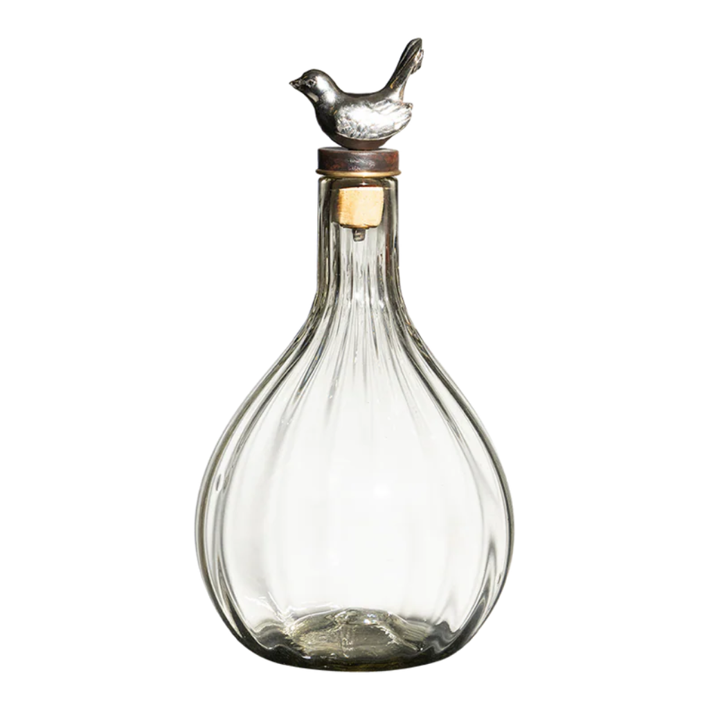 Vuelo Decanter with Bird Topper - r. h. ballard shop & gallery
