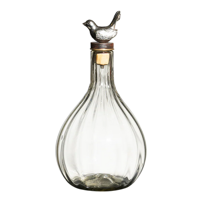 Vuelo Decanter with Bird Topper - r. h. ballard shop & gallery