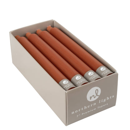 7" Taper Candles - 12pc Box: Sage Green