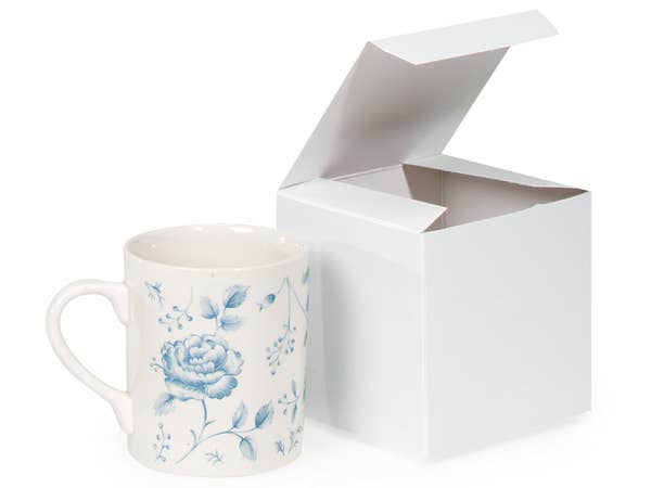Recycled White Gift Boxes: White / 100 Pack / 4x4x4"