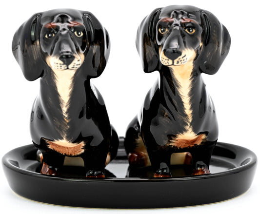 SALT AND PEPPER SHAKER Dachshund(black)