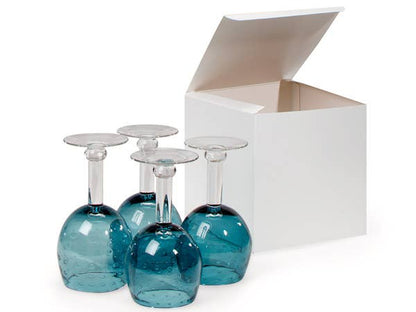 Recycled White Gift Boxes: White / 100 Pack / 4x4x4"