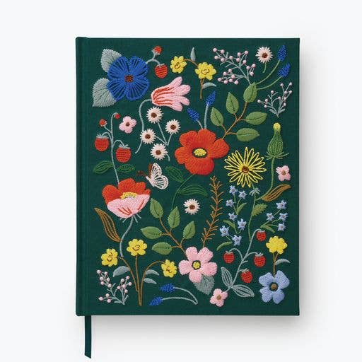 Strawberry Fields Embroidered Sketchbook/Journal