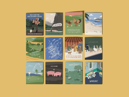 The Pasture Awaits - Funny Birthday Card - Deadpan Humor - r. h. ballard shop & gallery