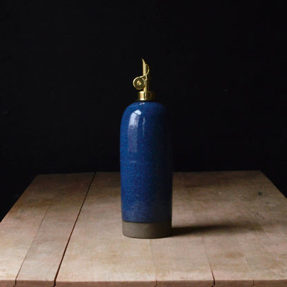 Rose Hill Pottery Oil Dispenser Bottle - Denim Blue - 22 Ounces