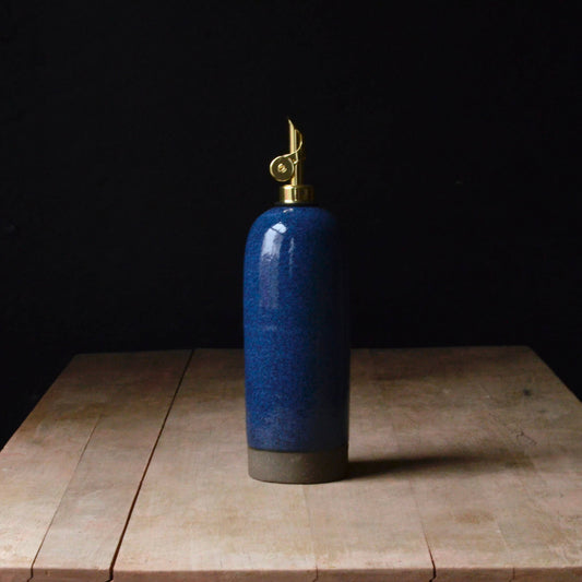 Rose Hill Pottery Oil Dispenser Bottle - Denim Blue - 22 Ounces