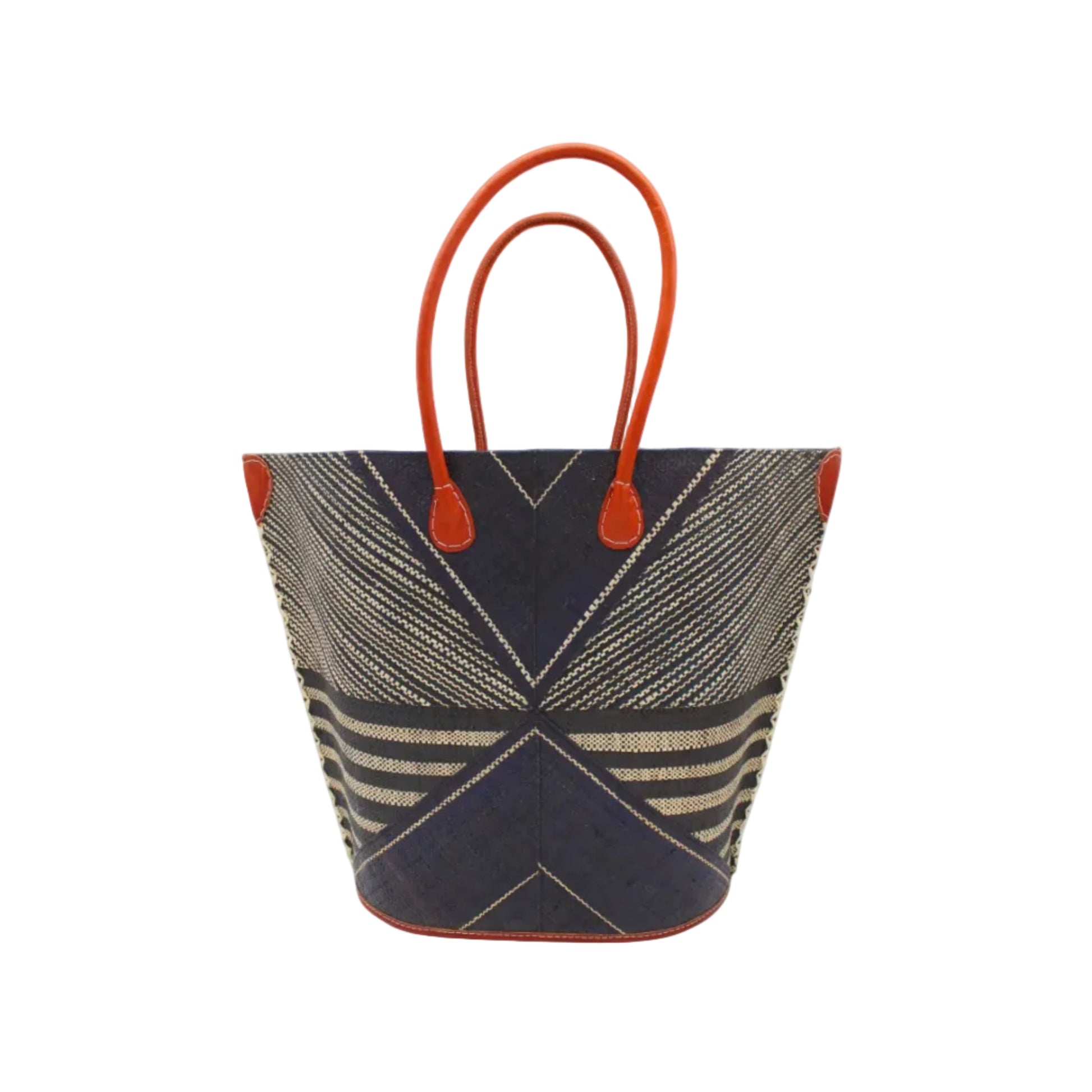 Mariposa Large Straw Tote Bag: Black - r. h. ballard shop & gallery