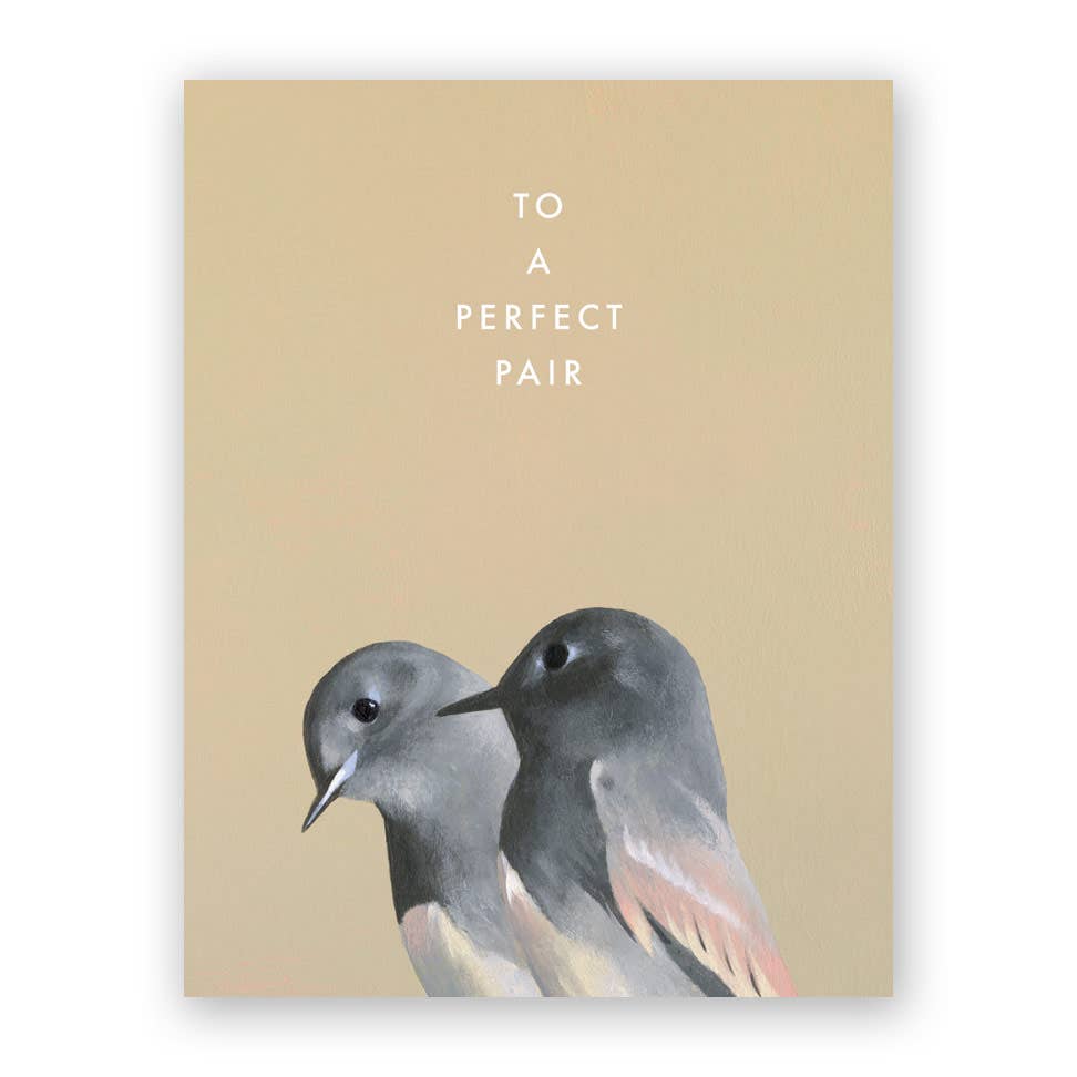 Bird Pair Wedding Greeting Card