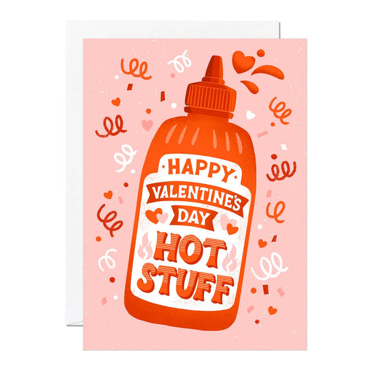 VALENTINE'S DAY HOT STUFF GREETING CARD RICICLE