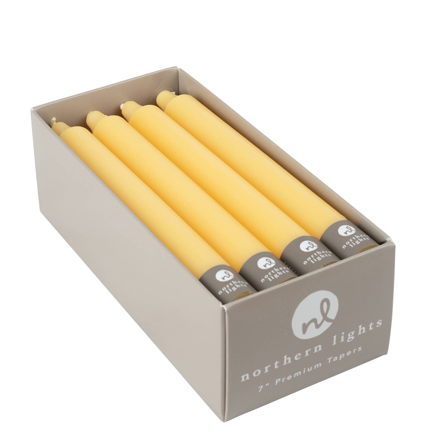7" Taper Candles - 12pc Box: Sage Green
