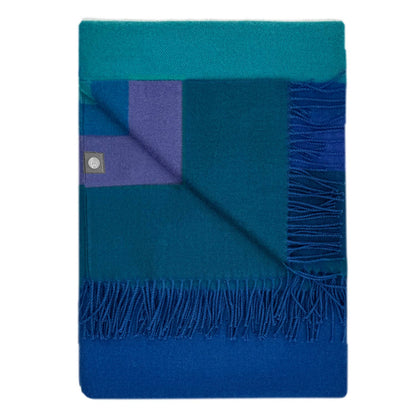 100% Baby Alpaca Throw - Adriatic - r. h. ballard shop & gallery