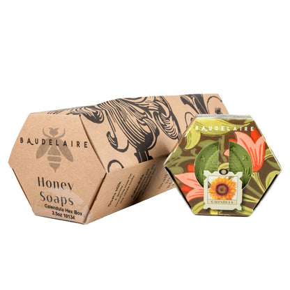 Calendula Honey Soap Hex Box 3.5oz