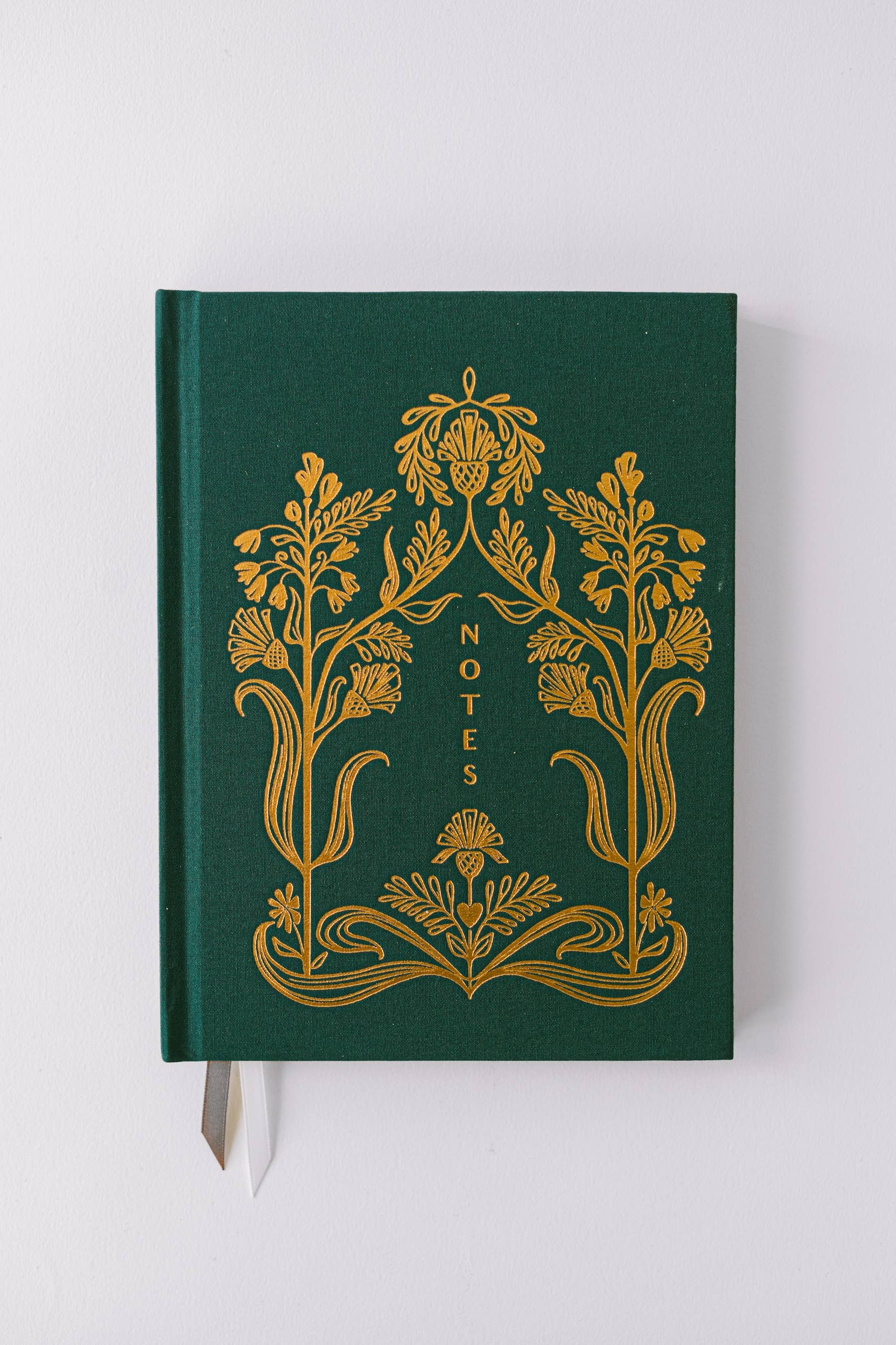 Golden Thistle Bookcloth Hardcover Notebook - r. h. ballard shop & gallery