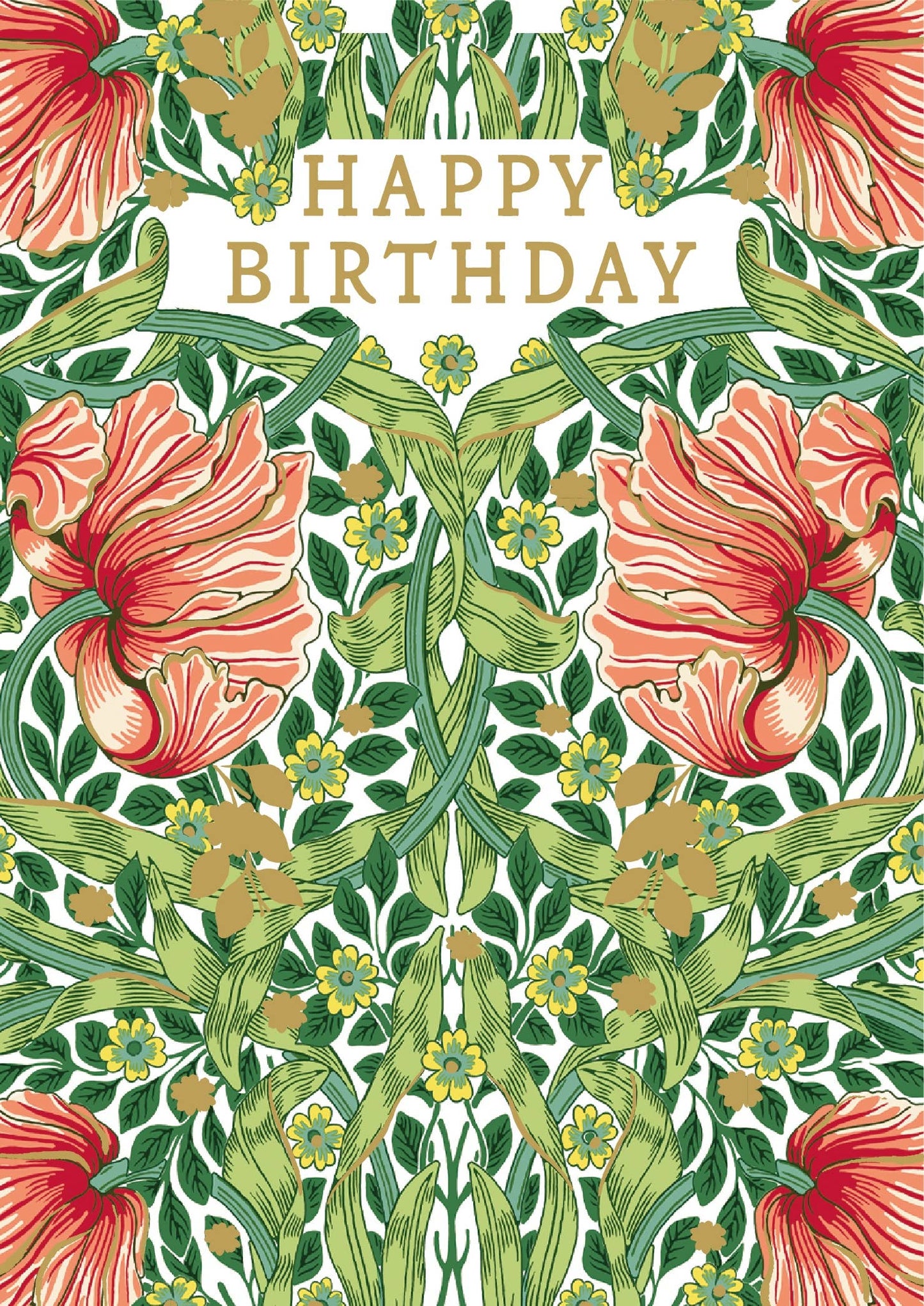 BIRTHDAY POPPIES GREETING CARD  LING - r. h. ballard shop & gallery