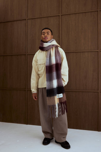 The Reykjavik Scarf - 100% Recycled - Dark Berry