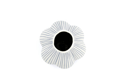 1284W26 CHAMPA S-Handcrafted Porcelain Vase