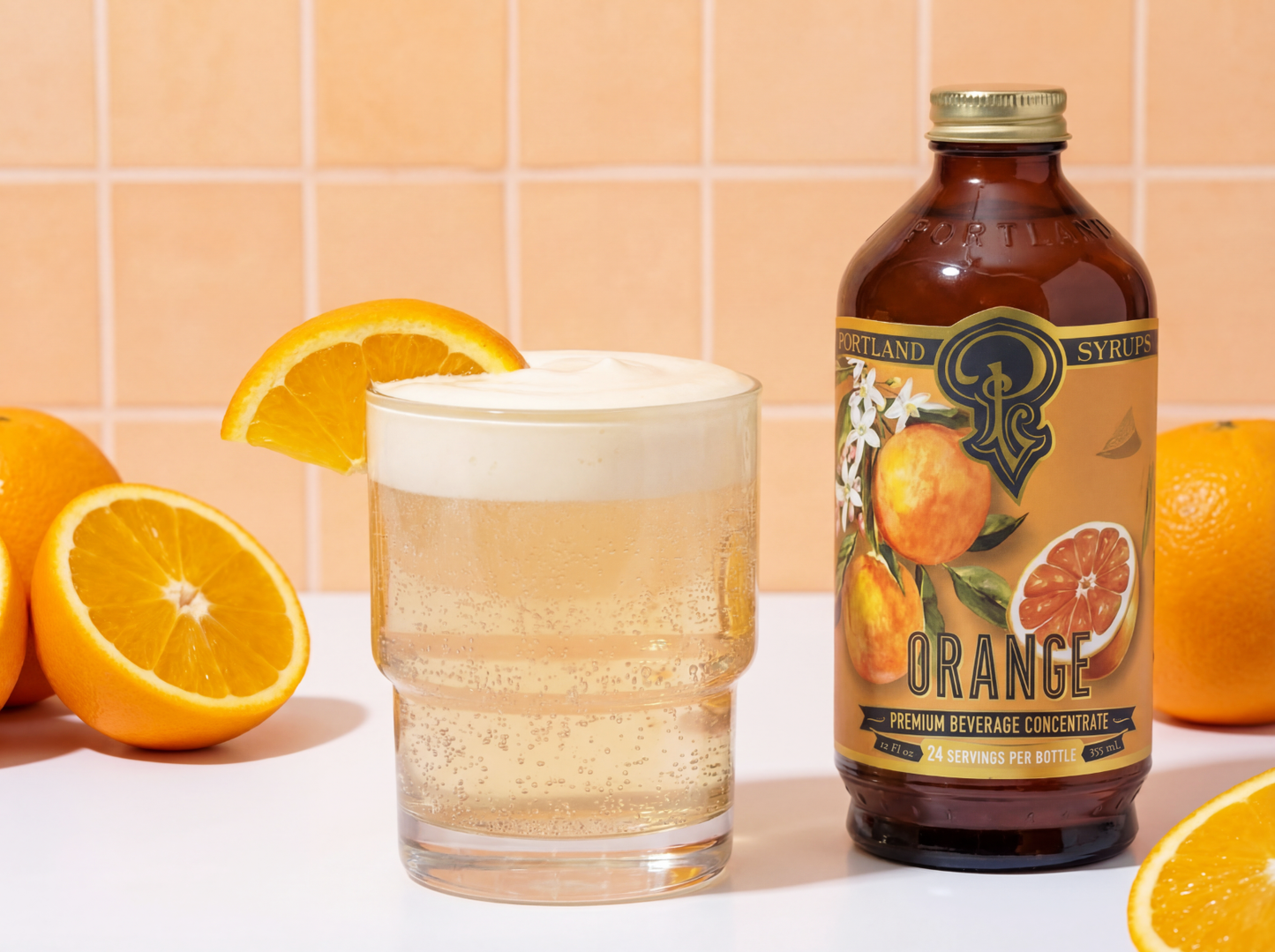 Orange Syrup 12oz - Cocktail / Mocktail / Coffee /Tea - r. h. ballard shop & gallery