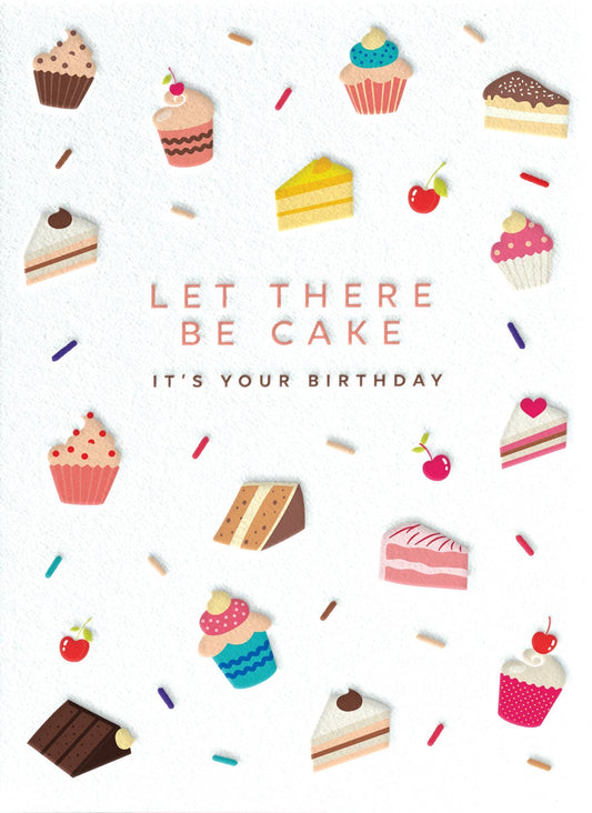 CAKE BIRTHDAY GREETING CARD 4.625 x 6.5625" - r. h. ballard shop & gallery