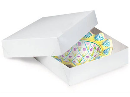 Recycled White Gift Boxes: White / 100 Pack / 4x4x4"