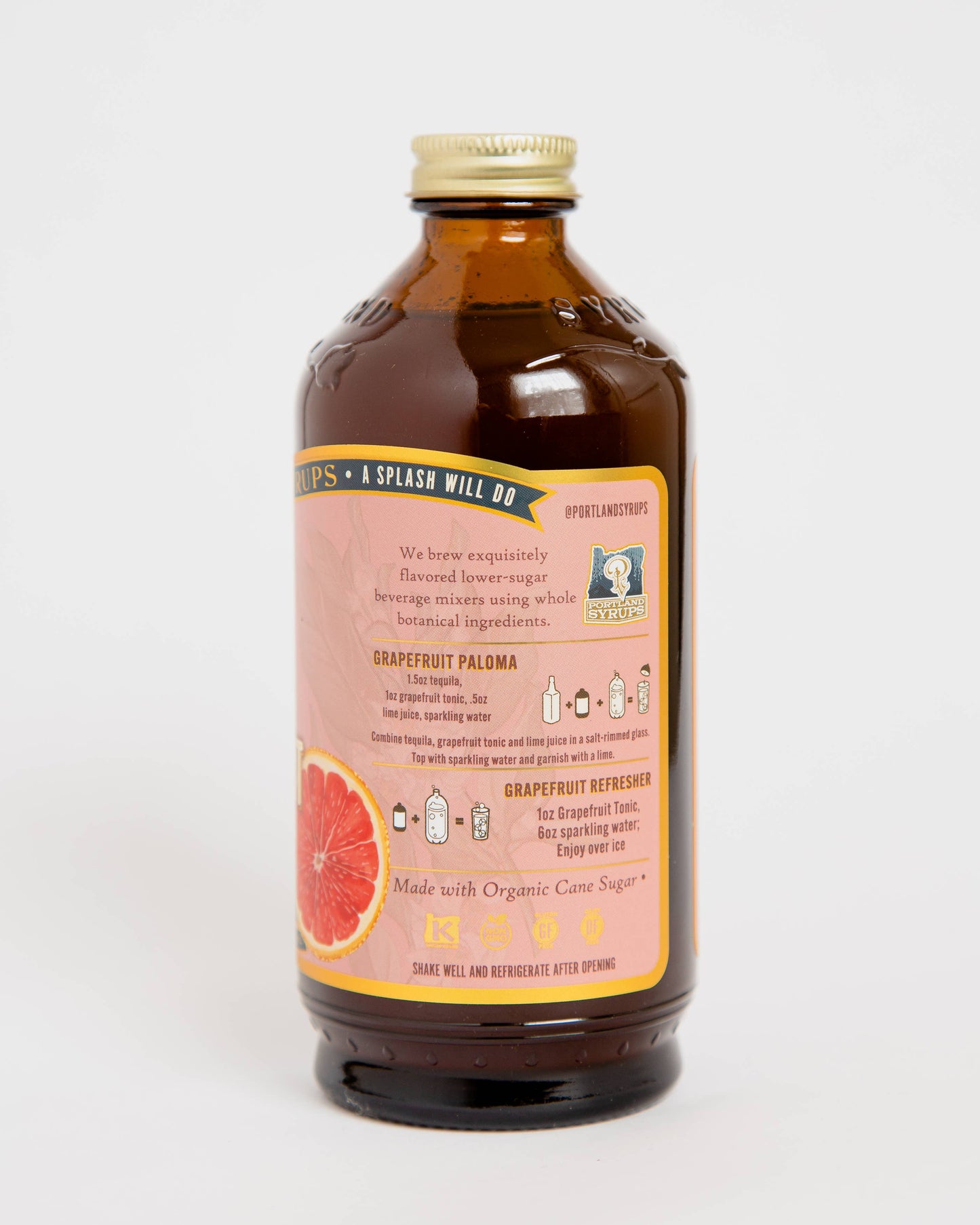 Grapefruit Tonic 12oz - cocktail / mocktail beverage mixer - r. h. ballard shop & gallery