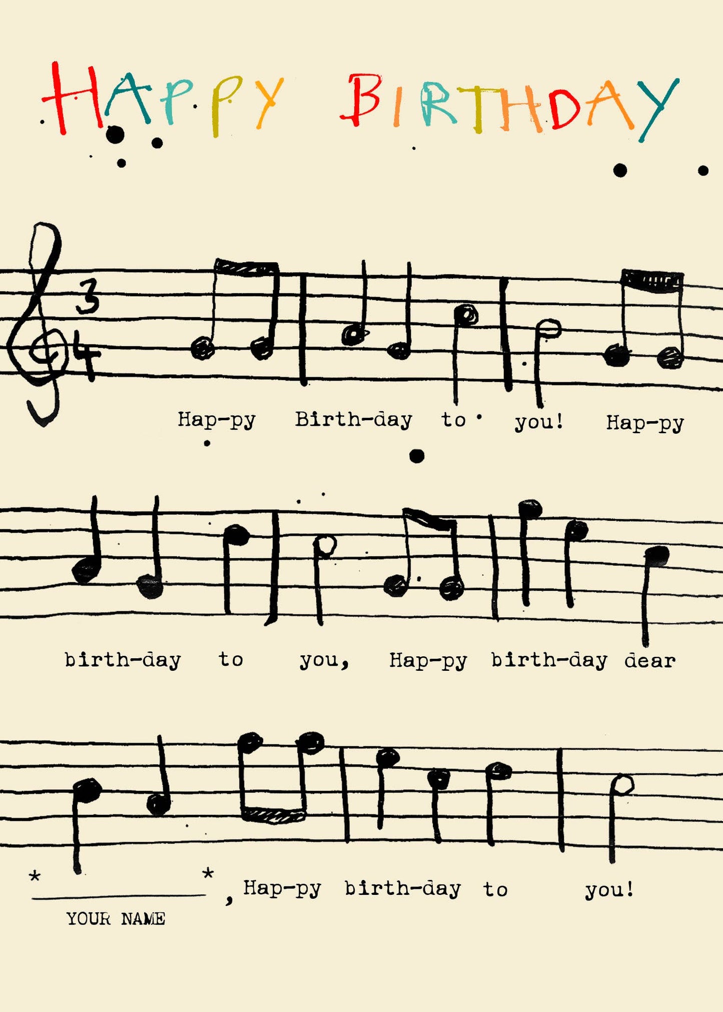 BIRTHDAY SONG GREETING CARD POET AND PAINTER - r. h. ballard shop & gallery