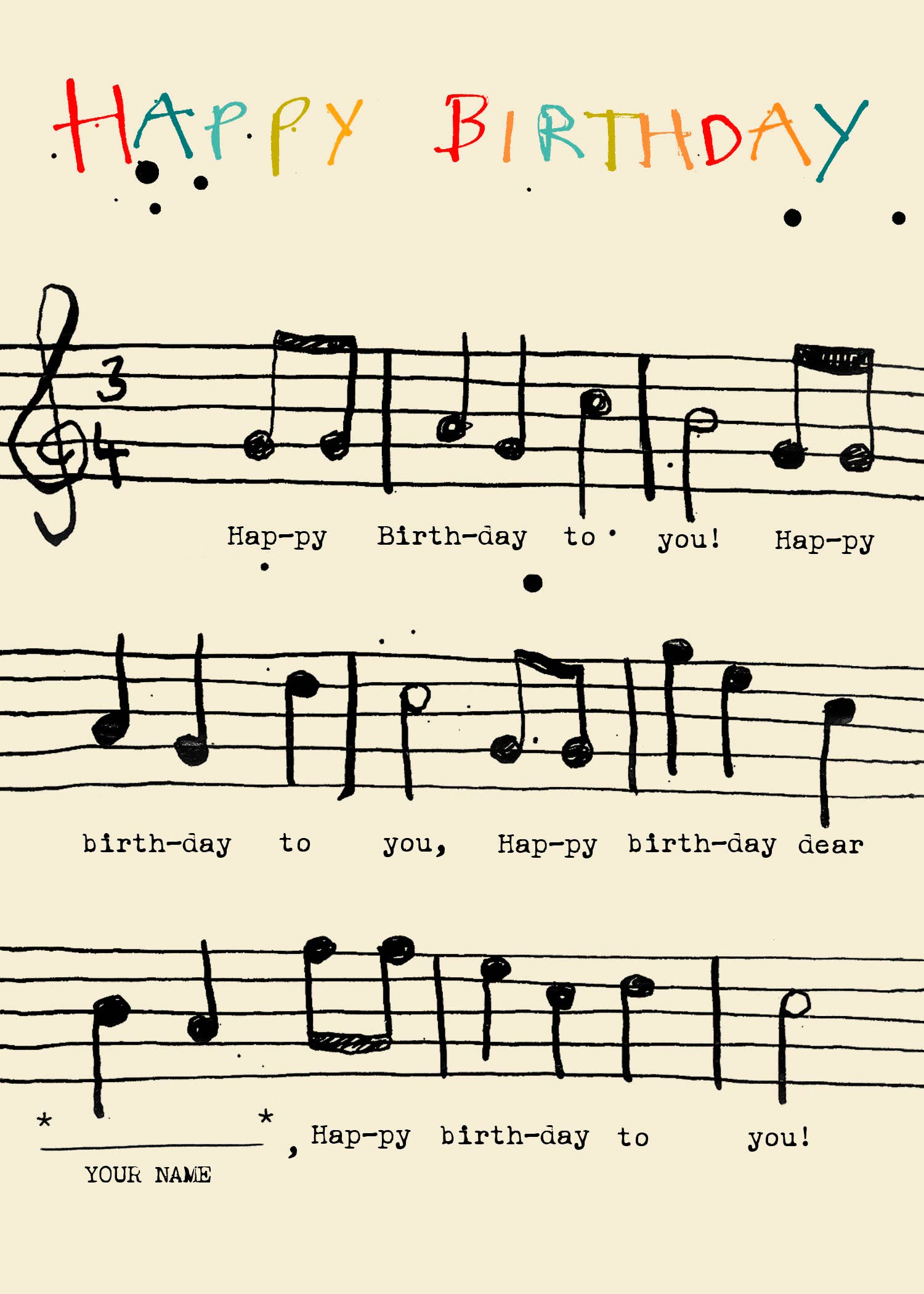BIRTHDAY SONG GREETING CARD POET AND PAINTER - r. h. ballard shop & gallery
