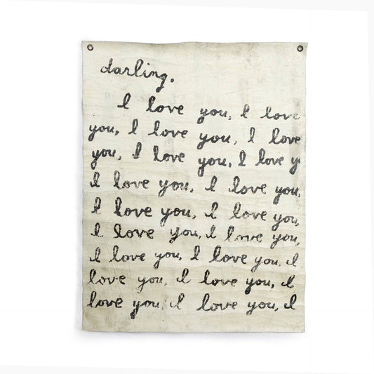 Letter For You Hand Painted Wall Hanging 36" x 48" (size will vary)