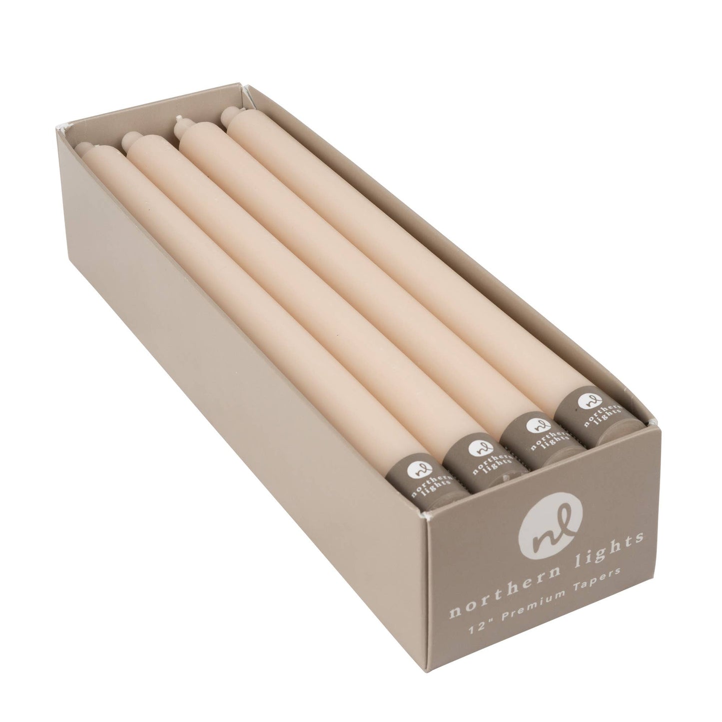 12" Taper Candles - 12pc Box: Sage Green
