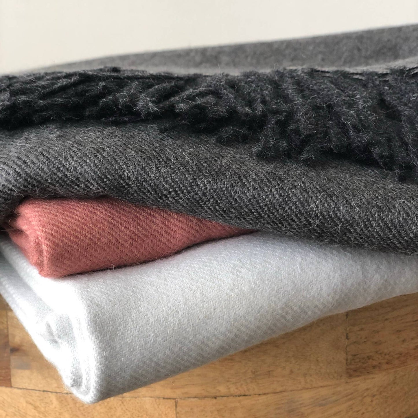 100% Baby Alpaca Wrap/Throw- Carbon - r. h. ballard shop & gallery